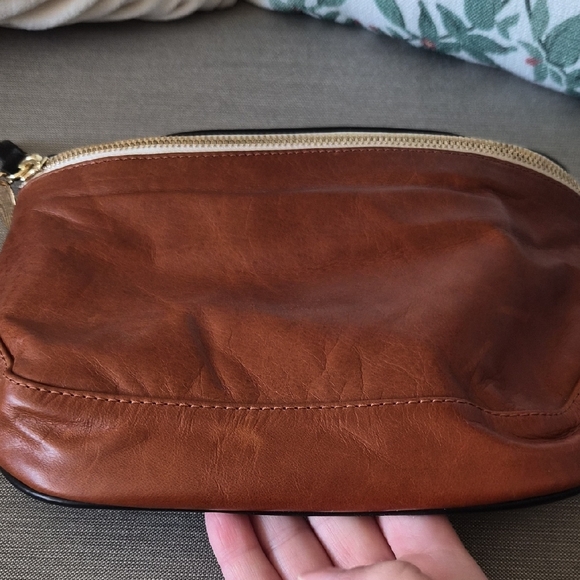 Clare V Two-Tone Leather Belt Bag Fanny Pack in Brown & Black - Picture 9 of 10